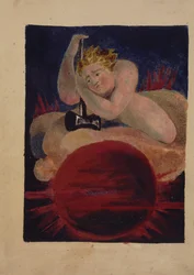 Plate 8 from The Song of Los, copy B, in the collection of the Library of Congress